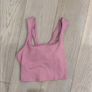 ALO Yoga Pink Crop Top